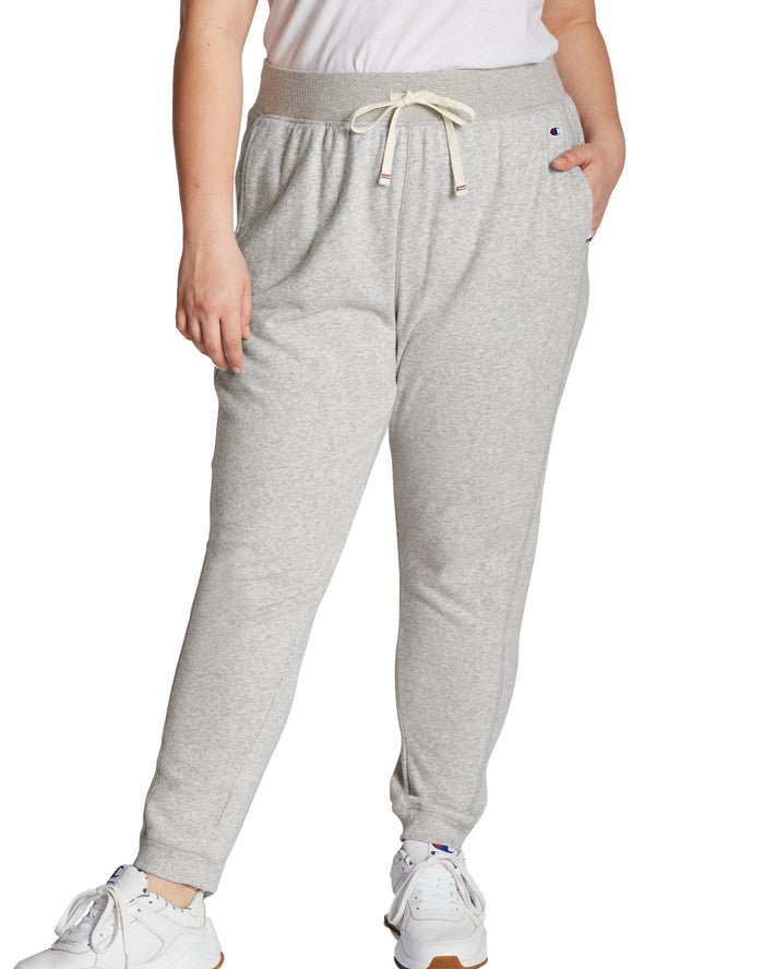 Jogger Champion Mujer - Plus Campus French Terry ( Gris ) 6031945-BV